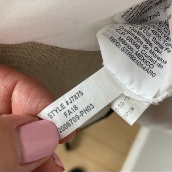 J.Crew White wrap long sleeve top size S - Picture 8 of 8